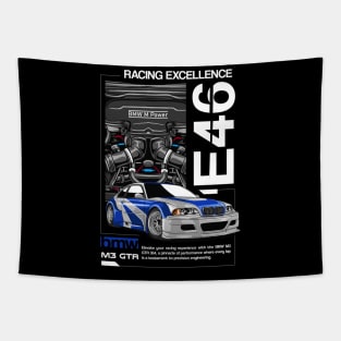 BMW E46 Racing Excellence Tapestry