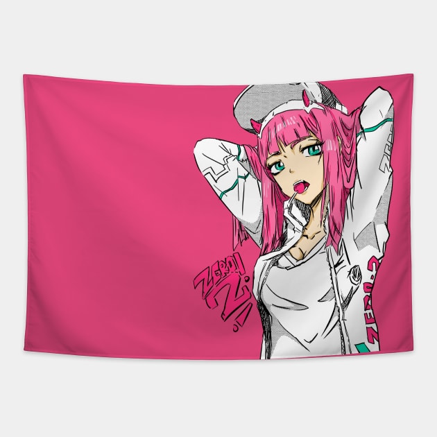 Zero Two Darling Tapestry by Rockartworks