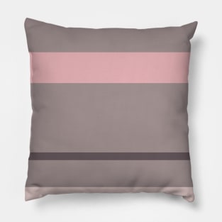 An attractive merger of Wenge, Grey, Lotion Pink and Pale Chestnut stripes. Pillow