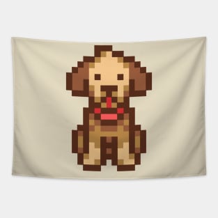 Pixel Dog 2 Tapestry
