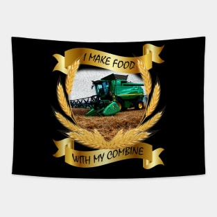 I make food with my combine - no farmers no food Tapestry