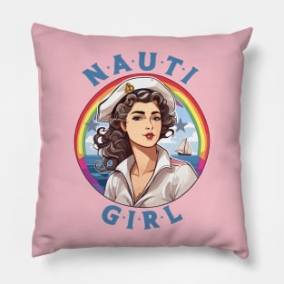 Nauti Girl Sailor Pillow