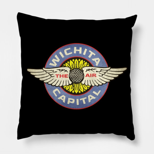 Wichita: The Air Capital in Color Pillow by tdilport