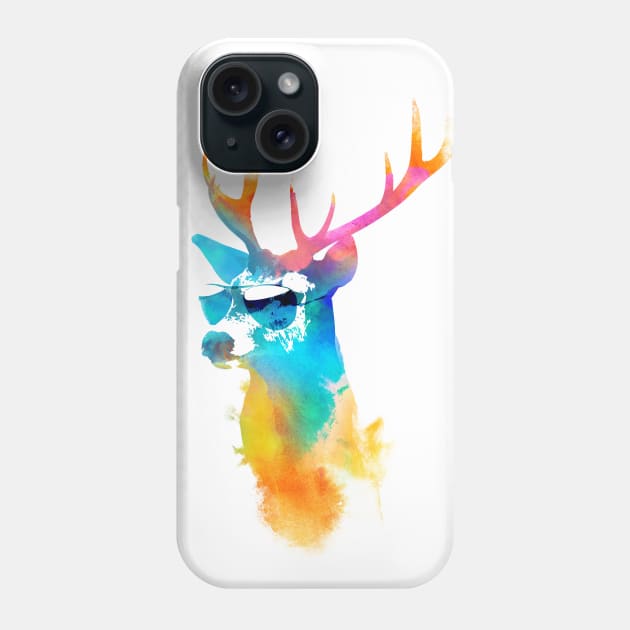 Sunny stag Phone Case by astronaut