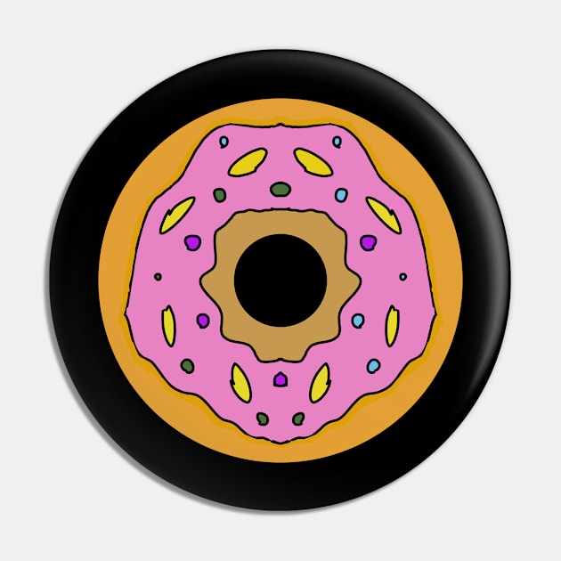 Cute Donut Pin by TANSHAMAYA