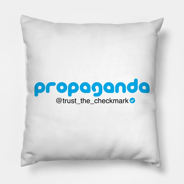 Propaganda Tweet Tweet Pillow by chrisnazario