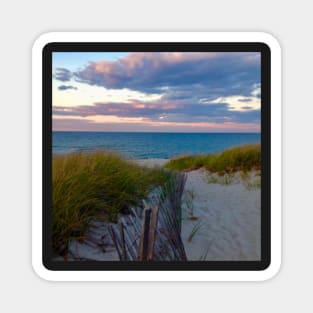 Pastel October sky over the bay Magnet