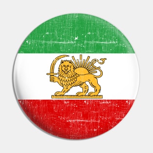 Iran // Faded Style Flag Design Pin