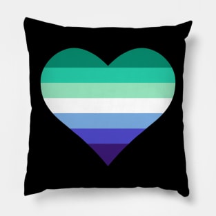 Gay/MLM Flag Heart Pillow