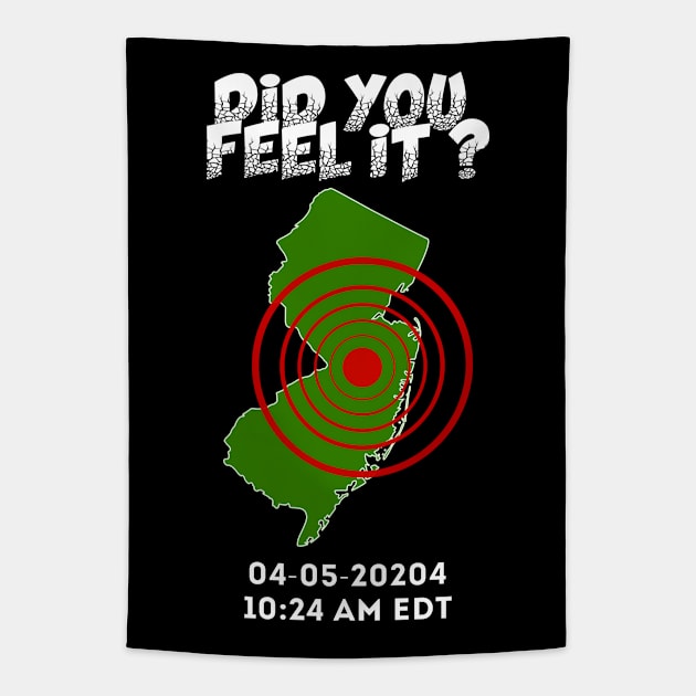 Did YOU Feel It? 04-05-2024 New Jersey Earthquake Tapestry by geodesyn