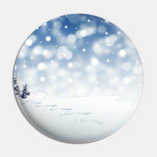 Classic winter landscape Pin