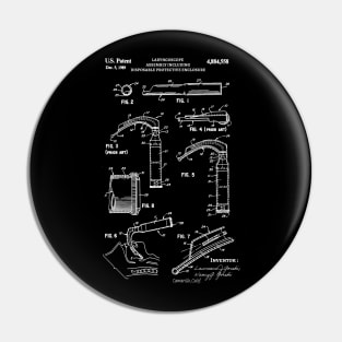 Laryngoscope Patent 1989 Surgeon gifts , Nurse, Medical Student Gift Pin