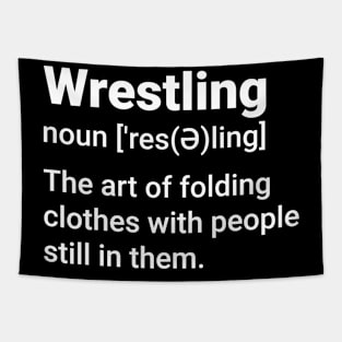 Wrestling Funny  definition Tapestry