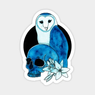 Owl Skull Magnet