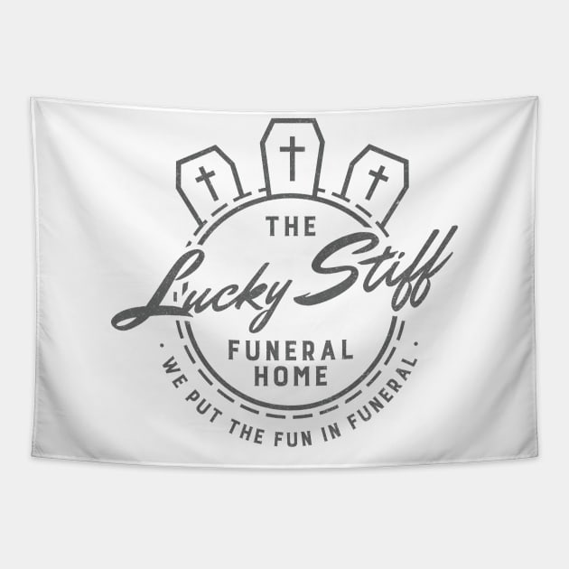 The Lucky Stuff (Black) Tapestry by winstongambro