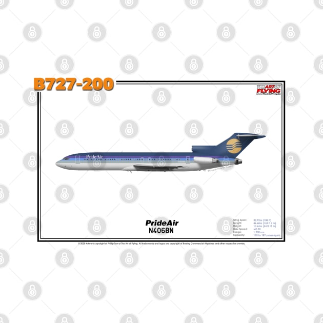 Boeing B727-200 - PrideAir (Art Print) by TheArtofFlying