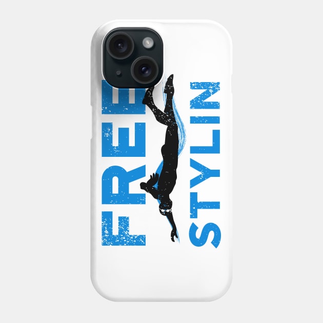 Freestyling Swim Guy 2 Phone Case by atomguy