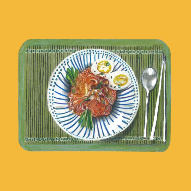 Kimchi Bibim Guksu by Joleanna Designs