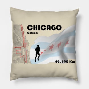 Chicago marathon Pillow