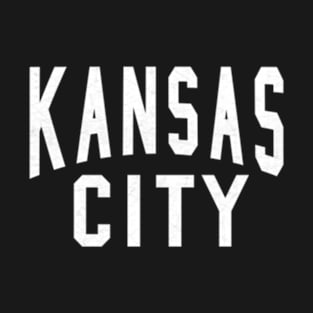 Black Kc Kansas City Black White Basic Kc T-Shirt