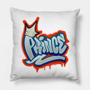 Airbrush Prince in Graffiti style Pillow