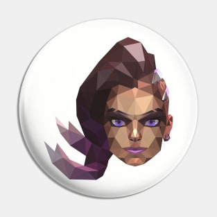 Triangle Low Poly Sombra Pin