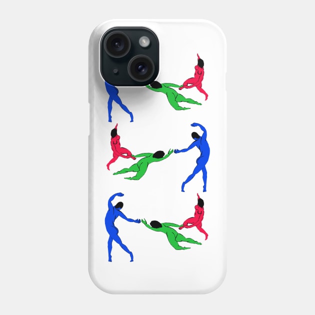 RGB La Danse by Henri Matisse Remix Phone Case by thappier