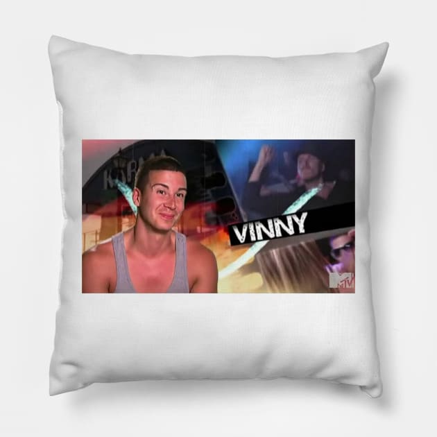 Vinny Jersey Shore Pillow by vhsisntdead