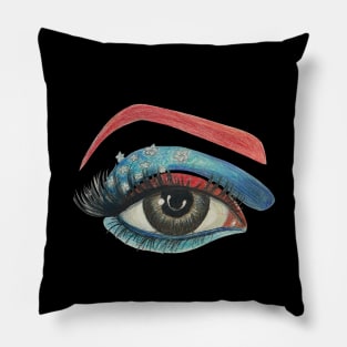 Patriotic Eye Makeup Pillow