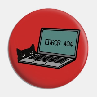 Cat Error 404 Pin