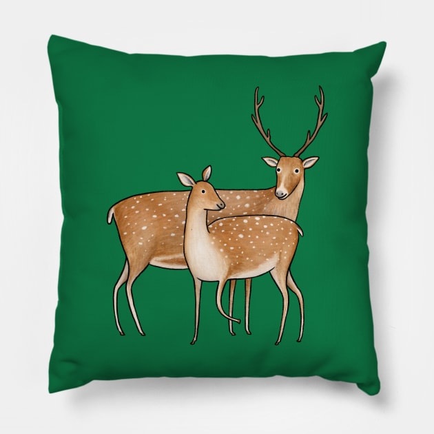 Deer Pillow by Sophie Corrigan