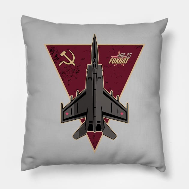 Mig-25 Foxbat Pillow by TCP