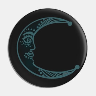 Celestial Moon Design Pin