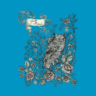 Floral Owl. T-Shirt