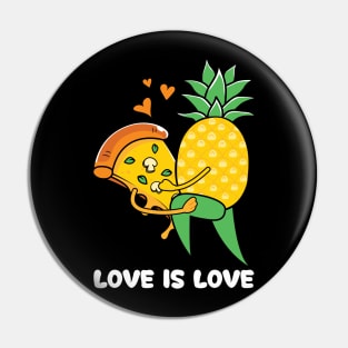 Funny Pizza Couple Pin