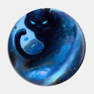 Cosmic Cat is Overseeing the Universe Pin