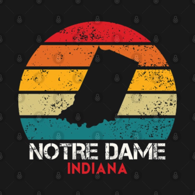 Notre Dame Indiana Retro by DarkStile