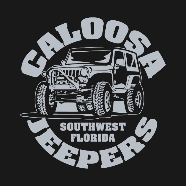 Silver Vertical Logo by Caloosa Jeepers 