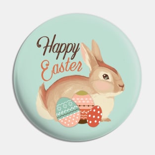 Happy Easter. Cute easter bunny. Rabbit loaf. Pin