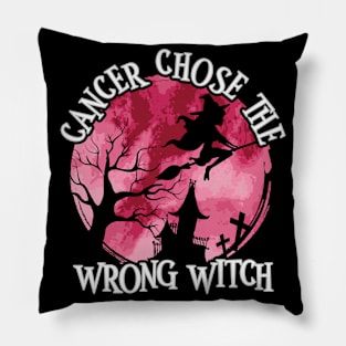 Witch Burgundy White Head Neck Cancer Pillow