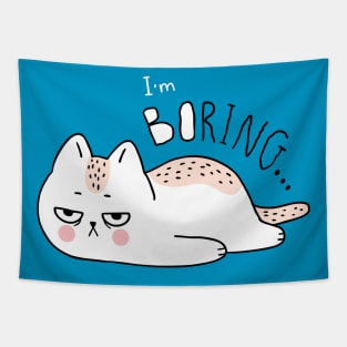 I m boring cat Tapestry