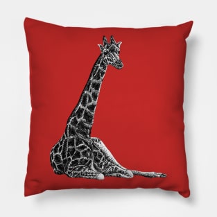 Giraffe illustration Pillow