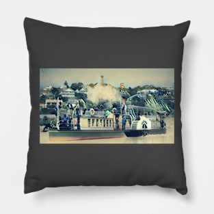 Whanaganui Paddle Steamer Pillow