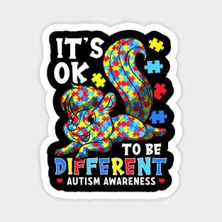 It's OK To Be Different Autism Awareness Puzzle Magnet