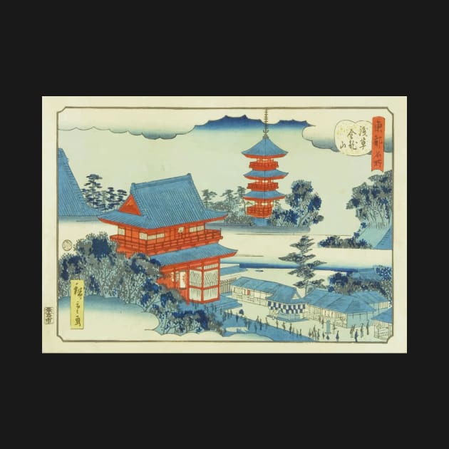 Hiroshige II - Kinryuzan Temple in Asakusa by Persona2