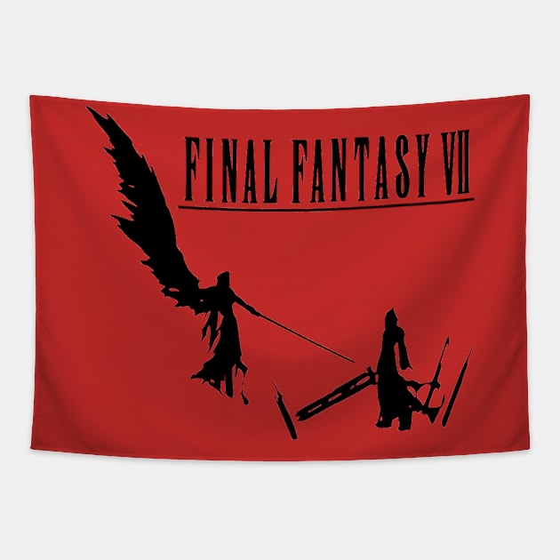 Final Fantasy VII Cloud and Sephiroth Tapestry by OtakuPapercraft