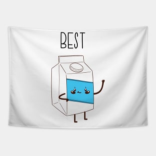 Best Friends Cookie & Milk BFF Matching Tapestry