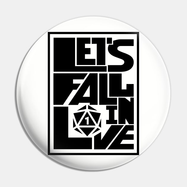 DnD Design Let's Fail in Love Pin by OfficialTeeDreams