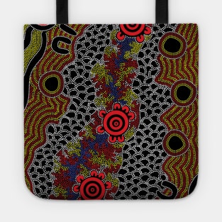 Aboriginal Art - Gathering 2 Tote