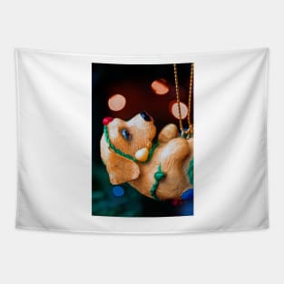 Dog Christmas Xmas Tree Decoration Tapestry